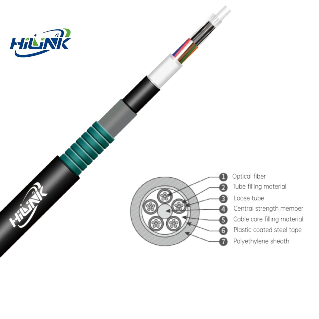 GYTA 53 Loose Tube Layer Stranded Single Steel Wire Armored Optical Cable - Fiber Optical Cable - 浙江大山泵业集团...